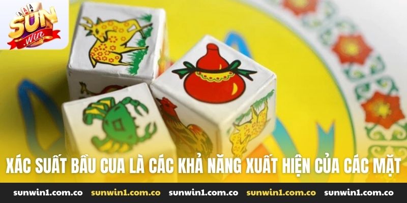 Xác suất bầu cua là các khả năng xuất hiện của các mặt