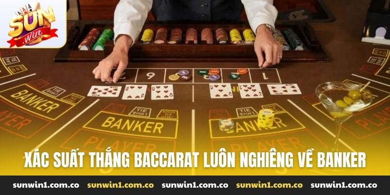 Xác suất thắng Baccarat luôn nghiêng về Banker