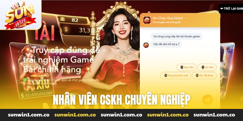 Nhân viên CSKH chuyên nghiệp